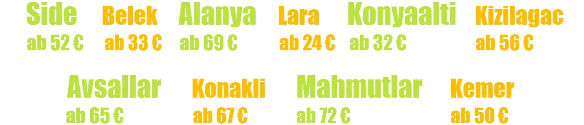 preise transfer angebote